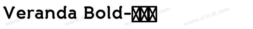 Veranda Bold字体转换